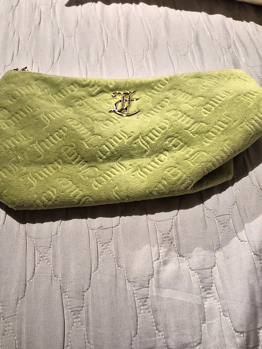 Juicy Couture Green Cosmetic Pouch